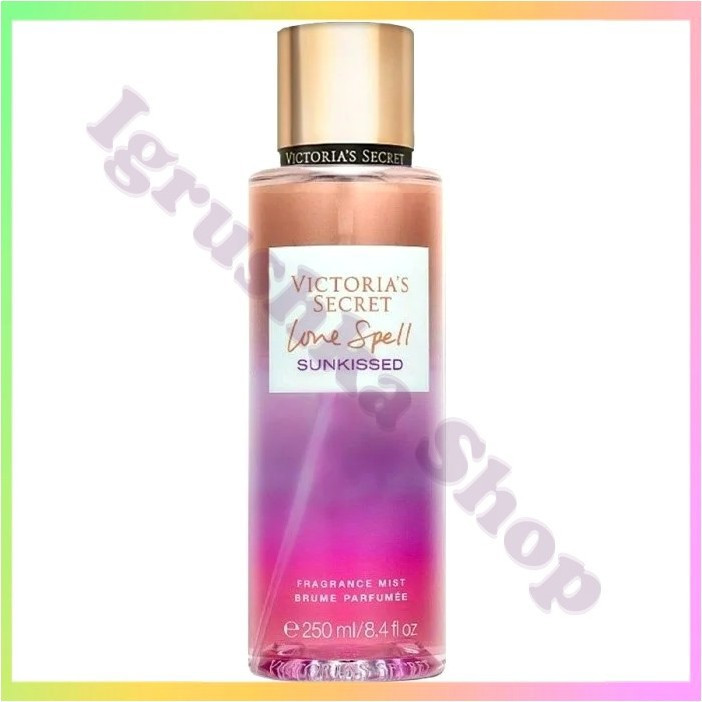 Парфумований увлажняющий спрей для тіла VICTORIA'S SECRET Love Spell Sunkissed 250ml аромат нектарин сандал магія сонця, фото 1