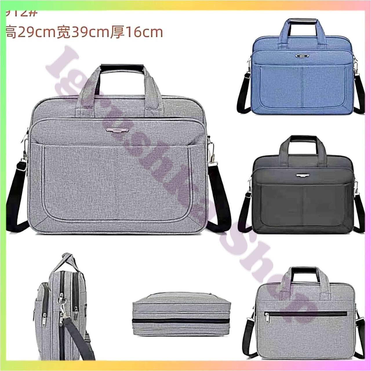 Сумка для ноутбука 15 4 дюйми стильна функціональна елегантна бізнес аксесуар універсальний дизайн поліефірна тканина, фото 1