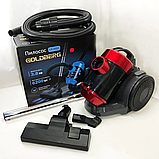 Пилосос GOLDBERG GB9903 потужний 6200 Вт контейнерний для квартири компактний циклонний очищувач для коврів плитки паркету, фото 2
