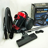 Пилосос GOLDBERG GB9903 потужний 6200 Вт контейнерний для квартири компактний циклонний очищувач для коврів плитки паркету, фото 5