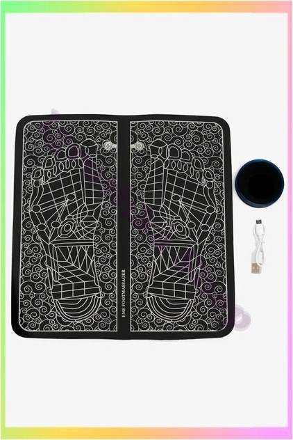 Масажний коврик для ніг електричний міостимулятор для стоп EMS для розслаблення лікування болю поліпшення кровообігу, фото 1