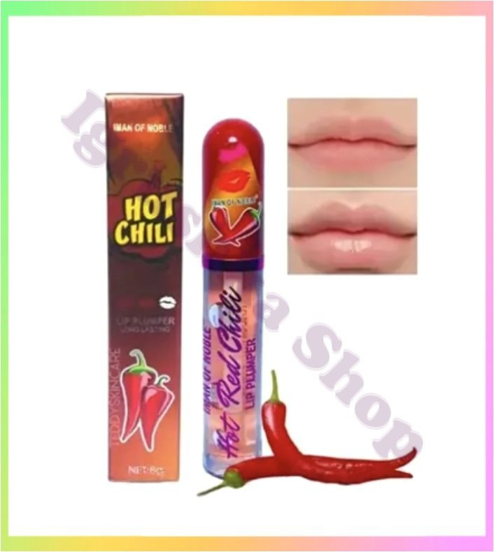 Блиск для губ IMAN OF NOBLE Плампер для об'єму губ з екстрактом перцю Чилі пухкі губи, фото 1