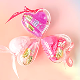 Набір блисків для губ 2 в 1 з меховим брелоком блискучий глянець зволоження обаpos;єм, фото 2