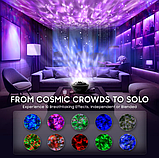 Проектор зоряного неба Галактика з пультом Bluetooth колонкою нічник для дітей романтичний вечірній шоу космосу, фото 2