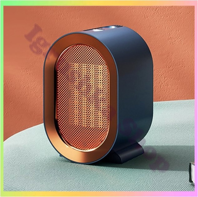 Портативний електричний обігрівач тепловий вентилятор настільний 1200W компактний обігрівач для будинку офісу гаража, фото 1