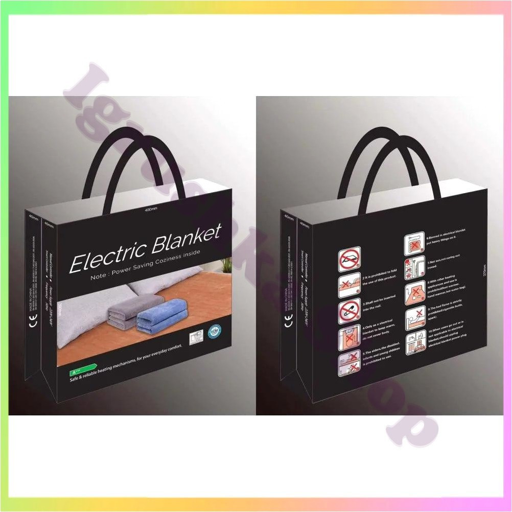 Електричне простирадло 150х70 см з підігрівом різнокольорові смуги для дому медичних закладів салонів краси СПА, фото 1