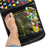 Массажний ортопедичний коврик для ніг аплікатор для самомасажу з камінням 175х35 см для зняття напруги профілактика сколіозу, фото 7