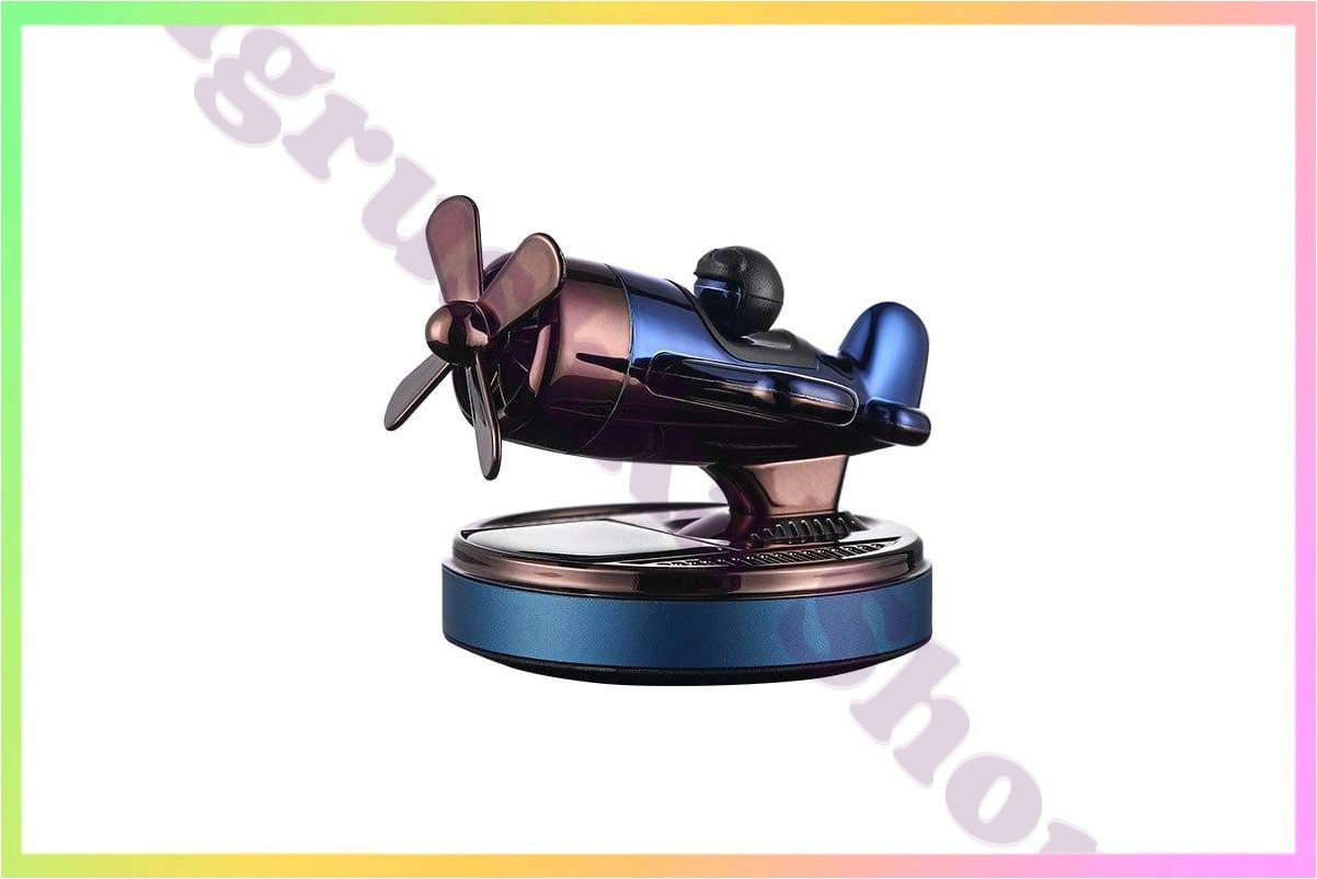 Автомобільний ароматизатор дифузор на сонячній енергії ротаційний стильний декор для свіжого повітря, фото 1