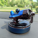 Автомобільний ароматизатор дифузор на сонячній енергії ротаційний стильний декор для свіжого повітря, фото 2