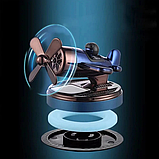 Автомобільний ароматизатор дифузор на сонячній енергії ротаційний стильний декор для свіжого повітря, фото 3