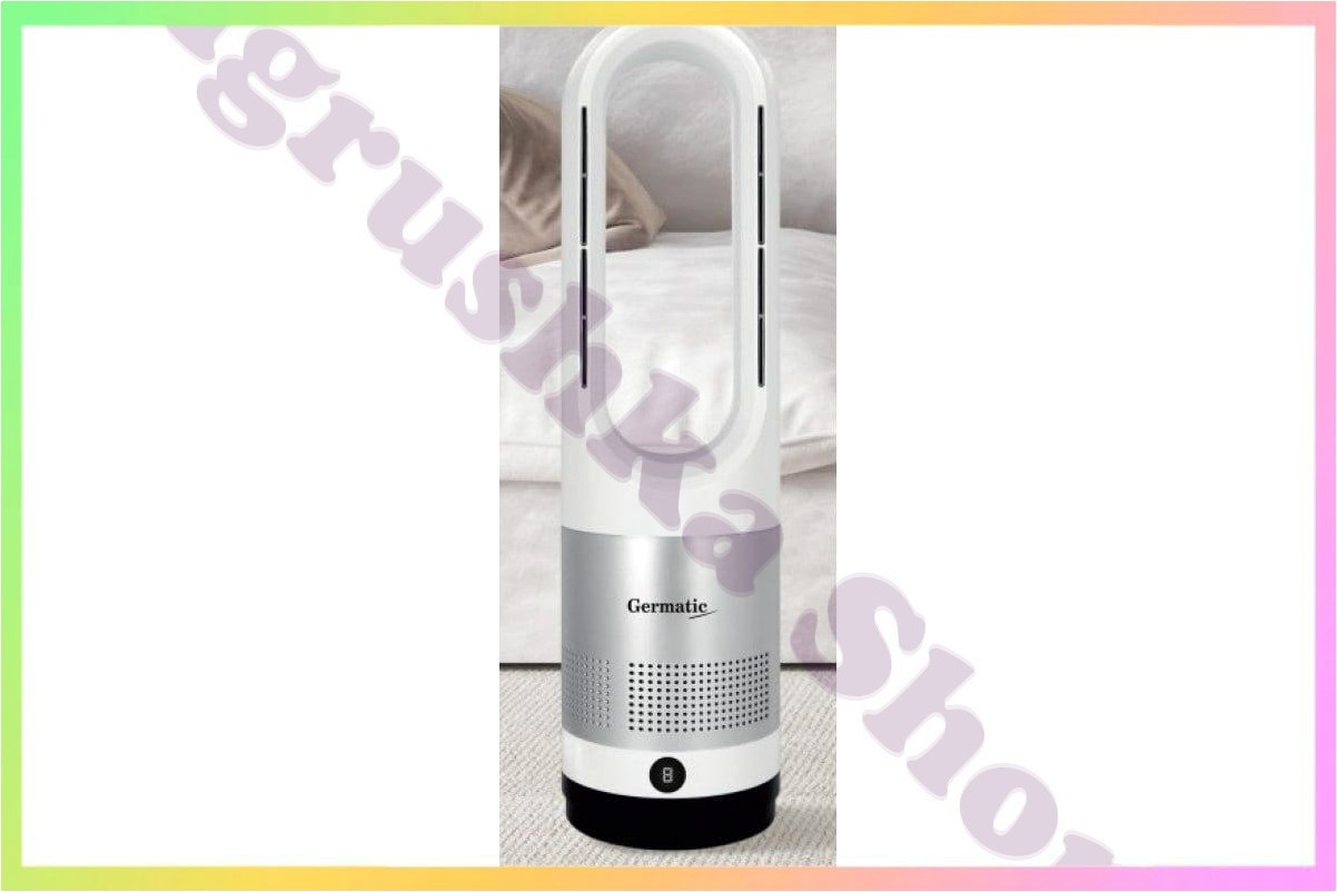 Підлоговий безлопатий вентилятор кулер Germatic AM018JR з функцією Зима Літо 1200 Вт LED індикація пульт управління авто поворот, фото 1