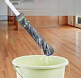 Швабра для сухого та вологого прибирання із самовижимом моп для підлоги мікрофібра телескопічна ручка SHV-222, фото 5