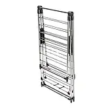 Складна металева сушарка для білизни на підлогу універсальна модель 660 130 для сушіння одягу з нержавіючої сталі, фото 2