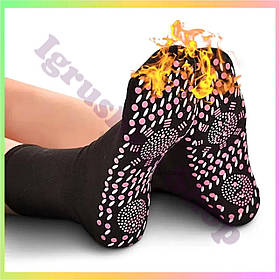 Турмалінові носки з масажною підошвою профілактичні для здоров'я ніг розмір 38 44 чорні оздоровчі антибактеріальні