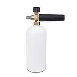 Пінна насадка S11 1 літр для миття високого тиску швидкісна адаптер G1 4 регульована піна для авто та техніки, фото 3