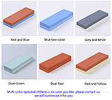 Професійний набір для заточування ножів з бамбуковою підставкою та направляючої для кута заточування каміння для правки ножів, фото 6