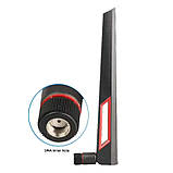 Антена Wi-Fi 2шт 24 5 ГГц 10 дБі MHF4 для Intel AX200 AX210 адаптерів PCIe M2 роутерів комплект антен для покращення сигналу, фото 4