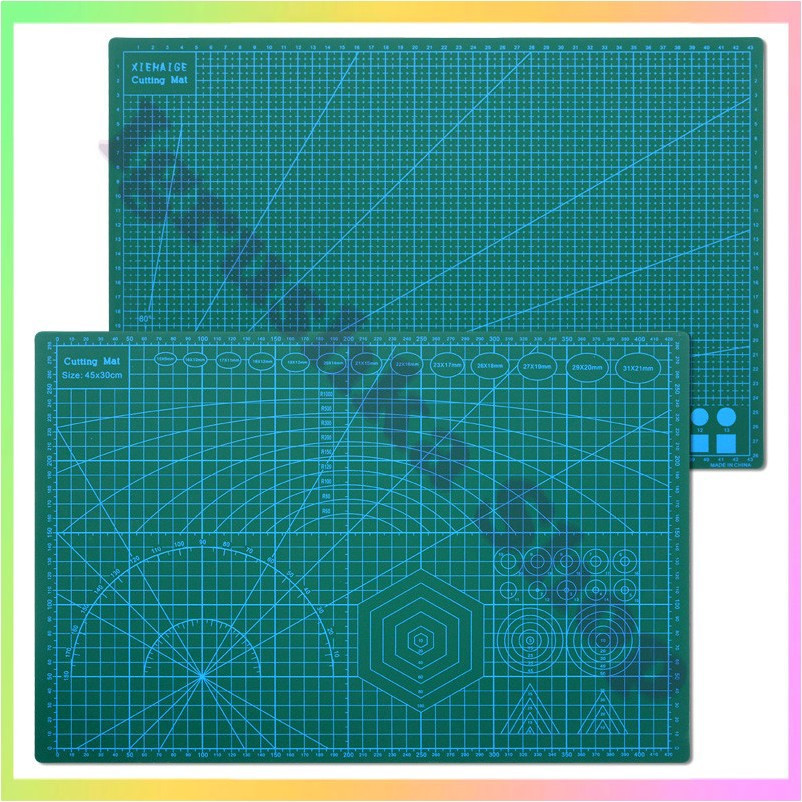 Килимок для різання А3 3 мм двосторонній Cutting Mat, що самовідновлюється, з розміткою для печвірка рукоділля моделювання, фото 1