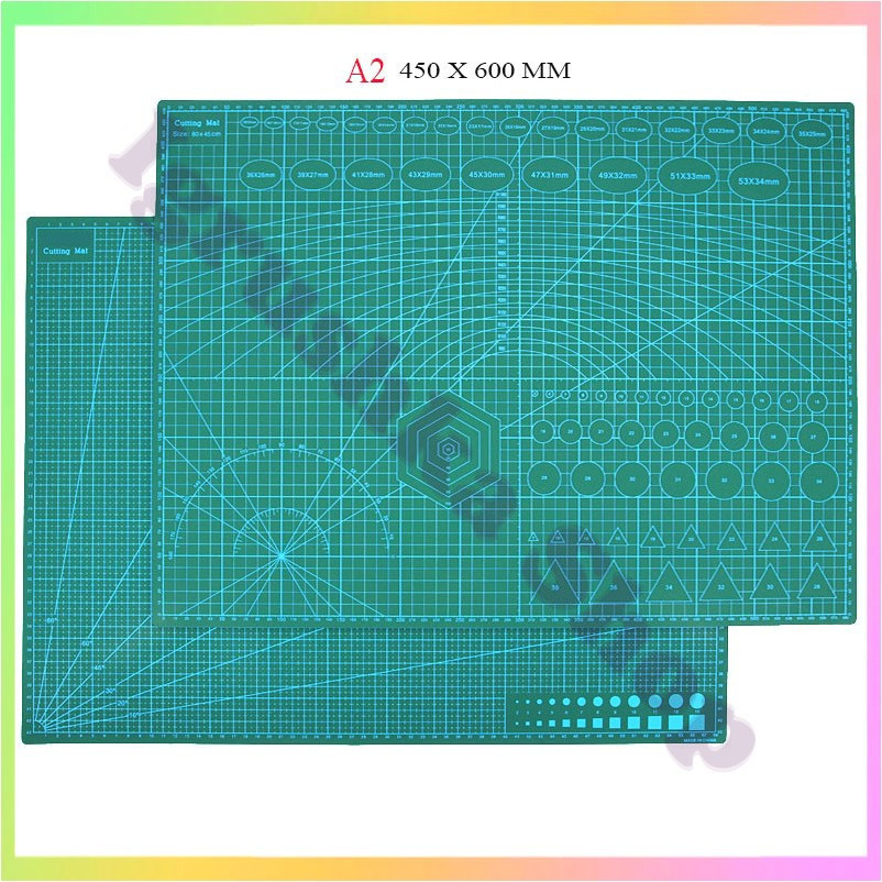 Килимок для різання двосторонній А1 3 мм, що самовідновлюється з розміткою для печвірка моделювання рукоділля хобі, фото 1