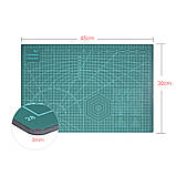 Килимок для різання двосторонній А1 3 мм, що самовідновлюється з розміткою для печвірка моделювання рукоділля хобі, фото 4
