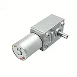 Мотор черв'ячний редуктор JGY370 12В 100обмін момент, що крутить, 10кгсм металевий корпус електродвигун для роботів моделей, фото 3