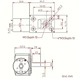 Мотор черв'ячний редуктор JGY370 12В 100обмін момент, що крутить, 10кгсм металевий корпус електродвигун для роботів моделей, фото 4