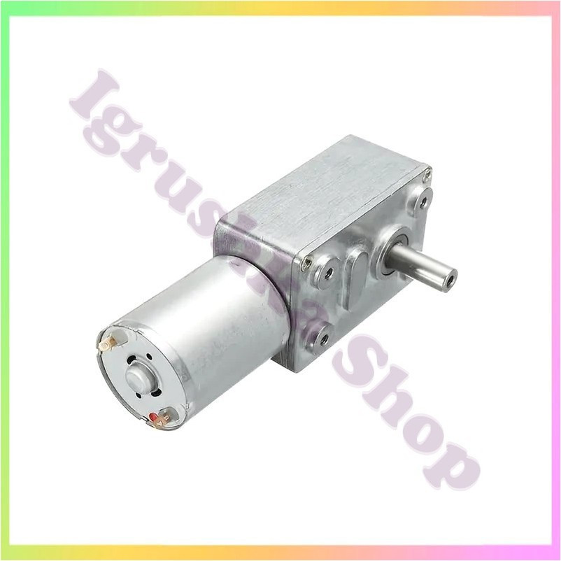Мотор редуктор JGY370 12В 6обмін черв'ячний двигун металевий корпус сталеві шестерні для DIY робототехніки, фото 1
