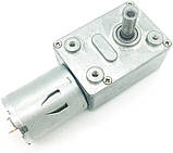 Мотор редуктор черв'ячний JGY370 12 В 200 обмін двигун постійного струму редуктор металевий самогальмування привід автоматика, фото 2