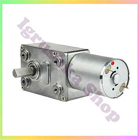 Мотор редуктор черв'ячний JGY370 12В 20обмін двигун постійного струму редуктор металевий крутний момент самогальмування