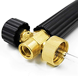 Пінна насадка S4 1л для мийок високого тиску Bosch Aquatak Interskol BlackDecker Makita густа піна для миття автомобіля, фото 3