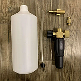 Пінна насадка S4 1л для мийок високого тиску Bosch Aquatak Interskol BlackDecker Makita густа піна для миття автомобіля, фото 6