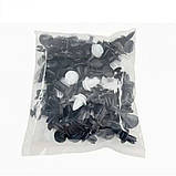 Набір автомобільних кріплень 100 шт універсальні пістони кліпси фіксатори для обшивки бампера підкрилок та панелей, фото 5