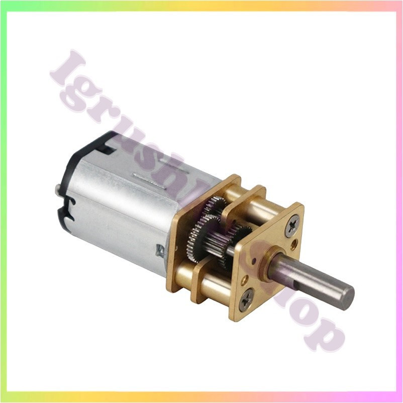 Мікромотор редуктор 12В 60 обмін 12GAN20 двигун для DIY робототехніки конструкторів компактний постійного струму, фото 1