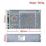 Знижувальний перетворювач напруги 15 90 В 2 5 72 В 1500 Вт 50 А DC DC регулятор алюмінієвий корпус, фото 2