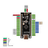 Плата розробки ATTINY88 HW-Tiny 16 МГц USB Type-C сумісна з Arduino Nano для робототехніки IoT прототипування, фото 2