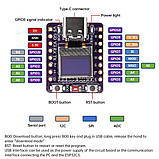 Плата розробника ESP32-C3 з дисплеєм OLED 0.42 дюйма Wi-Fi Bluetooth Type-C IoT модуль для Arduino MicroPython, фото 6
