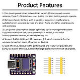 Плата розробника ESP32-C3 з дисплеєм OLED 0.42 дюйма Wi-Fi Bluetooth Type-C IoT модуль для Arduino MicroPython, фото 7