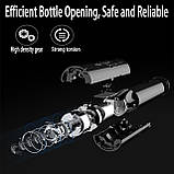 Електричний штопор для вина автоматичний 4 в 1 із ножем для фольги аератором пробкою та зарядкою USB, фото 3