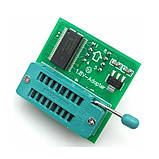 USB програматор CH341A для EEPROM Flash з кліпсою адаптерами для прошивки BIOS мікросхем роутерів ресіверів SSD, фото 5