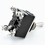 Перемикач тумблер живлення E-TEN 1221 250 В 15 А двопозиційний металевий корпус для керування освітленням обладнанням, фото 3