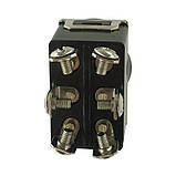 Перемикач тумблер E-TEN 1321 250 В 15 А двопозиційний ON ON металевий корпус DPDT для радіоелектроніки освітлення живлення, фото 4