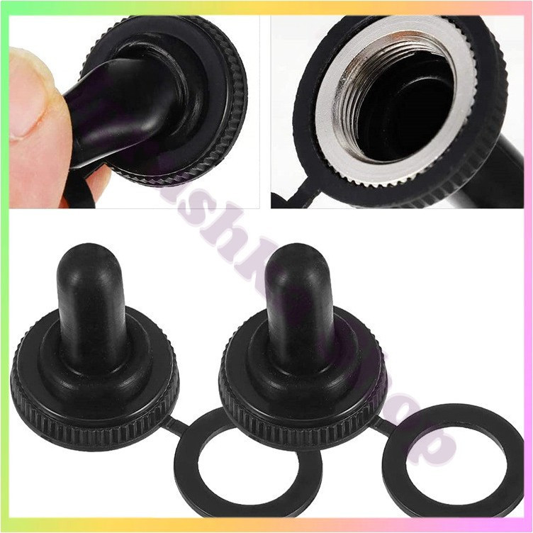 Ковпачок для тумблера WPC-06 12 мм захисний силіконовий вологостійкий комплект 10 штук для захисту від вологи та пилу, фото 1