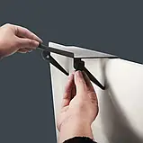 Полиця для телевізора та монітора регульована підставка для аксесуарів Screen Top Shelf S 18 на 11 3 на 2 4 см чорна, фото 2