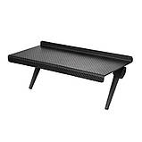 Полиця для телевізора та монітора регульована підставка для аксесуарів Screen Top Shelf S 18 на 11 3 на 2 4 см чорна, фото 4