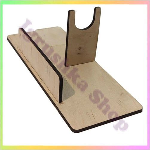 Підставка для термопістолета 20Вт та стрижнів 7мм фанера органайзер для клею аксесуар для рукоділля DIY робоче місце, фото 1