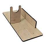 Підставка для термопістолета 20Вт та стрижнів 7мм фанера органайзер для клею аксесуар для рукоділля DIY робоче місце, фото 2