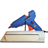 Підставка для термопістолета 60Вт та стрижнів 11мм фанера тримач для клейового пістолета зручне рішення для майстрів, фото 6