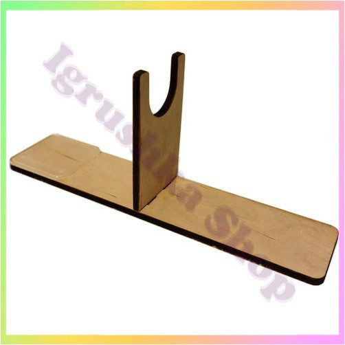 Підставка для термопістолета 20Вт фанера підставка для клейового пістолета компактна зручна підставка для рукоділля та DIY, фото 1