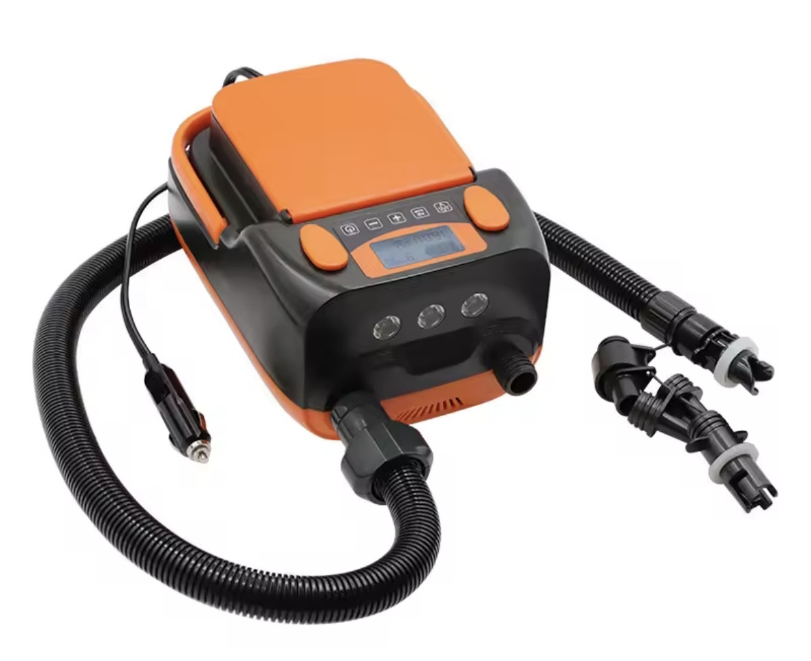 Електричний повітряний насос високого тиску для човнів,каяків,дощок  12В, фото 1