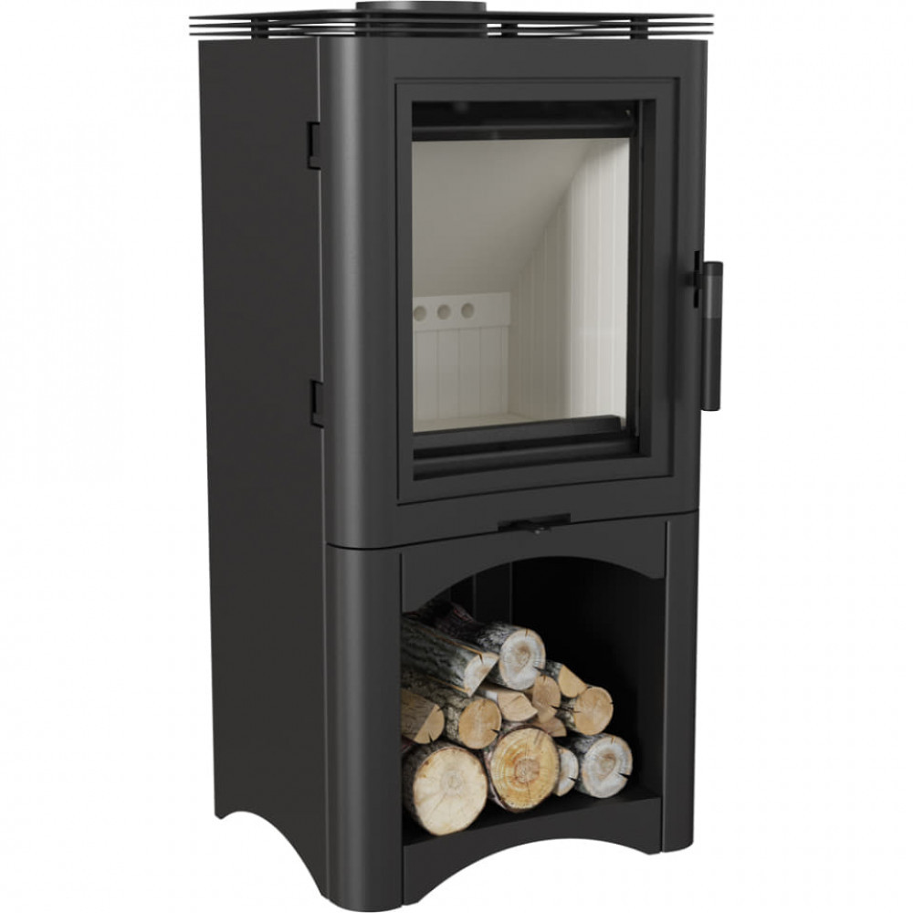 Сталева піч-камін Kratki KOZA K5 S з нішею для дров (7,0 кВт), фото 1